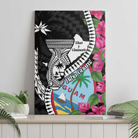 Biba Guam Liberation Day Canvas Wall Art Tano y Chamoru Latte Stone Black