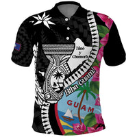 Biba Guam Liberation Day Polo Shirt Tano y Chamoru Latte Stone Black