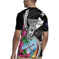 Biba Guam Liberation Day Rugby Jersey Tano y Chamoru Latte Stone Black