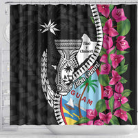 Biba Guam Liberation Day Shower Curtain Tano y Chamoru Latte Stone Black