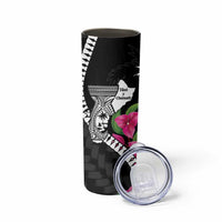 Biba Guam Liberation Day Skinny Tumbler Tano y Chamoru Latte Stone Black