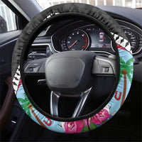 Biba Guam Liberation Day Steering Wheel Cover Tano y Chamoru Latte Stone Black