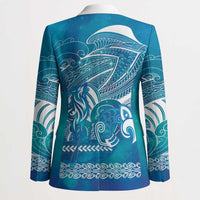 Kuri Dog Waka New Zealand Matariki Blazer Ocean Sharks Maori Tattoo LT14 - Polynesian Pride