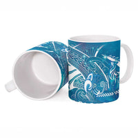 Kuri Dog Waka New Zealand Matariki Ceramic Mug Ocean Sharks Maori Tattoo LT14 - Polynesian Pride