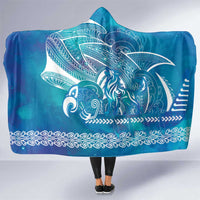Kuri Dog Waka New Zealand Matariki Hooded Blanket Ocean Sharks Maori Tattoo