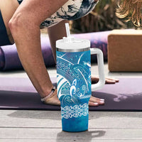 Kuri Dog Waka New Zealand Matariki Tumbler With Handle Ocean Sharks Maori Tattoo