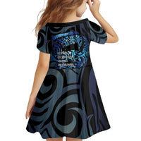 Tuna Eel New Zealand Matariki Family Matching Short Sleeve Bodycon Dress and Hawaiian Shirt He Piko He Taniwha Maori Pattern LT14 - Polynesian Pride
