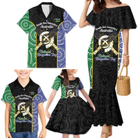 Personalised South Sea Islanders National Recognition Day Family Matching Mermaid Dress and Hawaiian Shirt Australia Aboriginal Vanuatu Pig Tusk LT14 - Polynesian Pride