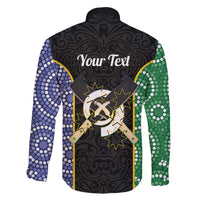 Personalised South Sea Islanders National Recognition Day Family Matching Puletasi and Hawaiian Shirt Australia Aboriginal Vanuatu Pig Tusk