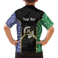 Personalised South Sea Islanders National Recognition Day Family Matching Short Sleeve Bodycon Dress and Hawaiian Shirt Australia Aboriginal Vanuatu Pig Tusk LT14 - Polynesian Pride