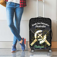 Personalised South Sea Islanders National Recognition Day Luggage Cover Australia Aboriginal Vanuatu Pig Tusk