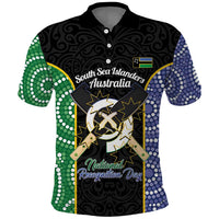 Personalised South Sea Islanders National Recognition Day Polo Shirt Australia Aboriginal Vanuatu Pig Tusk