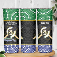 Personalised South Sea Islanders National Recognition Day Skinny Tumbler Australia Aboriginal Vanuatu Pig Tusk LT14 - Polynesian Pride