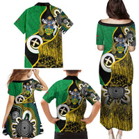 Australian South Sea Islanders National Recognition Day Family Matching Puletasi and Hawaiian Shirt Solomon Islands And Vanuatu Culture