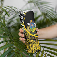 Australian South Sea Islanders National Recognition Day Skinny Tumbler Solomon Islands And Vanuatu Culture LT14 - Polynesian Pride