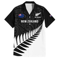 Personalised New Zealand Silver Fern Rugby Hawaiian Shirt All Black Go Champions Maori Pattern LT14