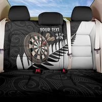 Personalised New Zealand Darts Back Car Seat Cover Silver Fern Aotearoa Maori Pattern - Polynesian Pride