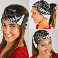 Personalised New Zealand Darts Neck Gaiter Silver Fern Aotearoa Maori Pattern - Polynesian Pride