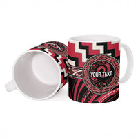 Aotearoa Ngai Te Rangi Personalised Ceramic Mug Maori Iwi Poutama Puhoro Tattoo LT14 - Polynesian Pride