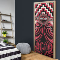 Aotearoa Ngai Te Rangi Personalised Door Cover Maori Iwi Poutama Puhoro Tattoo LT14 - Polynesian Pride