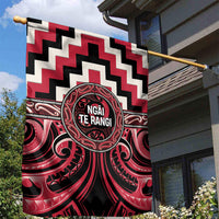 Aotearoa Ngai Te Rangi Garden Flag Maori Iwi Poutama Puhoro Tattoo LT14 - Polynesian Pride