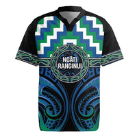 Aotearoa Ngati Ranginui Personalised Rugby Jersey Maori Iwi Poutama Puhoro Tattoo LT14 Green - Polynesian Pride