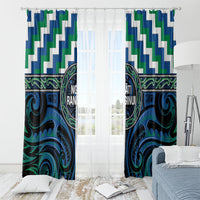 Aotearoa Ngati Ranginui Window Curtain Maori Iwi Poutama Puhoro Tattoo LT14 - Polynesian Pride