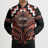 Aotearoa Tapuika Personalised Bomber Puffer Jacket Maori Iwi Poutama Puhoro Tattoo LT14 - Polynesian Pride