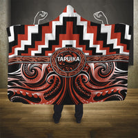 Aotearoa Tapuika Hooded Blanket Maori Iwi Poutama Puhoro Tattoo LT14 - Polynesian Pride