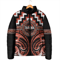 Aotearoa Tapuika Personalised Padded Jacket Maori Iwi Poutama Puhoro Tattoo LT14 - Polynesian Pride