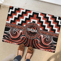 Aotearoa Tapuika Rubber Doormat Maori Iwi Poutama Puhoro Tattoo LT14 - Polynesian Pride