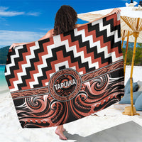 Aotearoa Tapuika Sarong Maori Iwi Poutama Puhoro Tattoo LT14 One Size 44 x 66 inches Red - Polynesian Pride