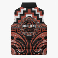 Aotearoa Tapuika Personalised Sleeveless Puffer Jacket Maori Iwi Poutama Puhoro Tattoo LT14 - Polynesian Pride