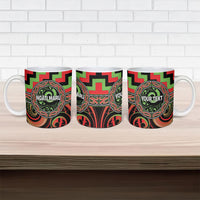 Aotearoa Ngati Maru Personalised Ceramic Mug Maori Iwi Poutama Puhoro Tattoo LT14 - Polynesian Pride