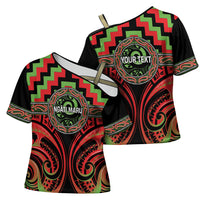 Aotearoa Ngati Maru Personalised Cross Shoulder Shirt Maori Iwi Poutama Puhoro Tattoo LT14 - Polynesian Pride