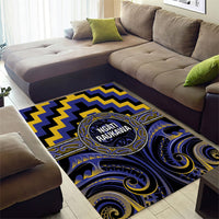 Aotearoa Ngati Raukawa Area Rug Maori Iwi Poutama Puhoro Tattoo LT14 - Polynesian Pride