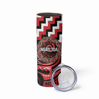 Aotearoa Ngati Toa Personalised Skinny Tumbler Maori Iwi Poutama Puhoro Tattoo LT14 - Polynesian Pride