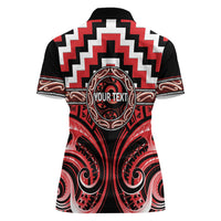 Aotearoa Ngati Toa Personalised Women Polo Shirt Maori Iwi Poutama Puhoro Tattoo LT14 - Polynesian Pride