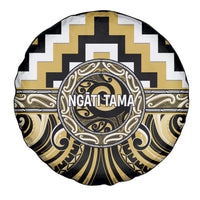 Aotearoa Ngati Tama Spare Tire Cover Maori Iwi Poutama Puhoro Tattoo LT14 - Polynesian Pride