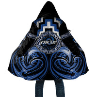 Aotearoa Ngati Ruanui Personalised Cloak Maori Iwi Poutama Puhoro Tattoo LT14 Unisex Blue - Polynesian Pride