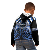 Aotearoa Ngati Ruanui Personalised Kid Hoodie Maori Iwi Poutama Puhoro Tattoo LT14 - Polynesian Pride