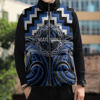 Aotearoa Ngati Ruanui Personalised Sleeveless Puffer Jacket Maori Iwi Poutama Puhoro Tattoo LT14 - Polynesian Pride