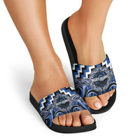 Aotearoa Ngati Ruanui Slide Sandals Maori Iwi Poutama Puhoro Tattoo LT14 - Polynesian Pride