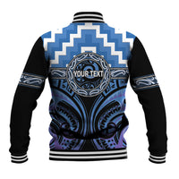 Aotearoa Ngaruahine Personalised Baseball Jacket Maori Iwi Poutama Puhoro Tattoo LT14 - Polynesian Pride
