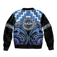 Aotearoa Ngaruahine Personalised Bomber Jacket Maori Iwi Poutama Puhoro Tattoo LT14 - Polynesian Pride