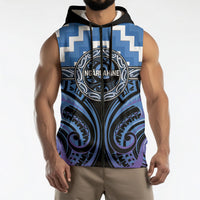 Aotearoa Ngaruahine Personalised Sleeveless Zip Hoodie Maori Iwi Poutama Puhoro Tattoo LT14 - Polynesian Pride