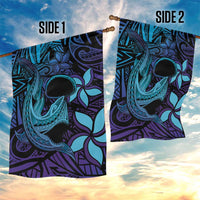 Nukuoro Atoll Garden Flag Polynesian Shark Tattoo Purple Gradient Vibes