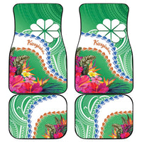 Marshall Islands Kwajalein Atoll Car Mats Curves Polynesian Mix Tropical Flowers