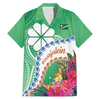 Marshall Islands Kwajalein Atoll Family Matching Mermaid Dress and Hawaiian Shirt Curves Polynesian Mix Tropical Flowers