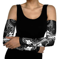 Black Hawaii Arm Sleeves Hammerhead Shark Tattoo Curve Polynesian - Polynesian Pride